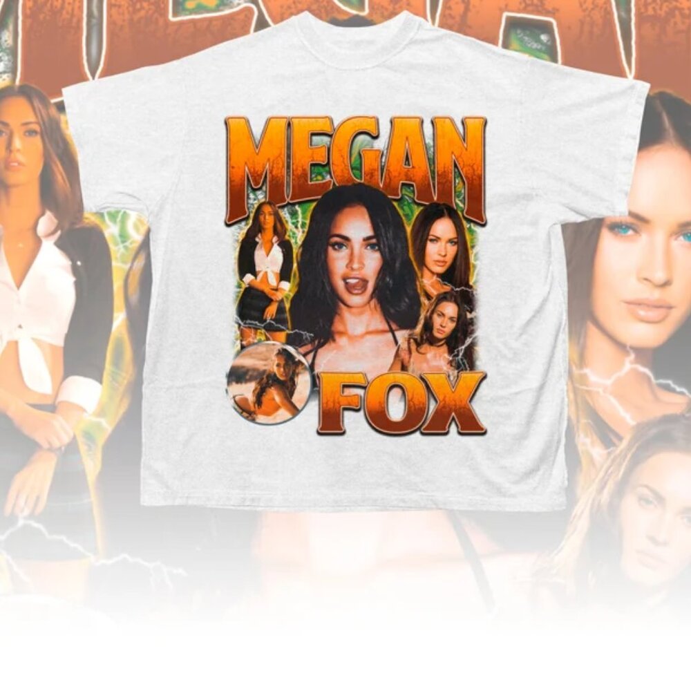 Megan Fox Retro 90s Shirt - Megan Denise Fox Tee - Megan Fox Homage - Megan Fox